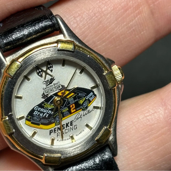 Nascar Ladies Watch #2 Rusty Wallace Racing Team Quartz Watch Working Rare - Picture 4 of 7